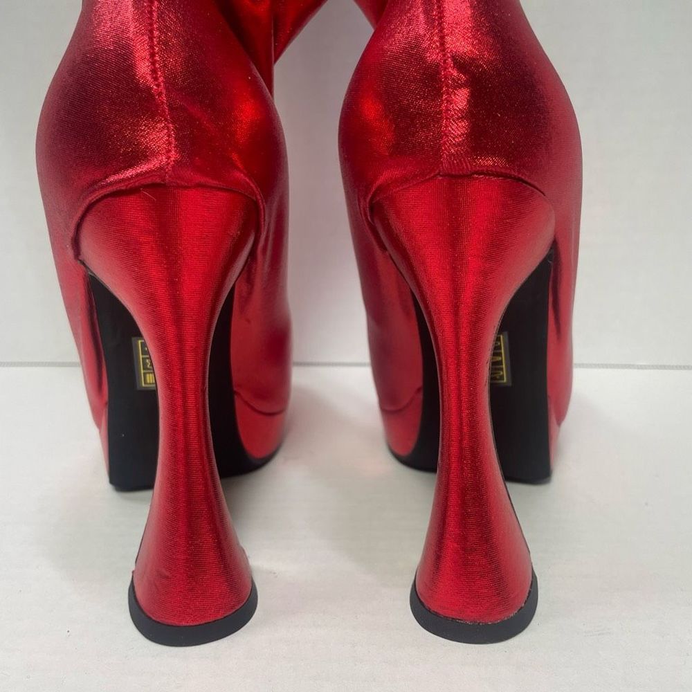 Jeffrey Campbell BNIB Small PANTALONES 6M platform women Metallic Red PRICE FIRM - Picture 5 of 16